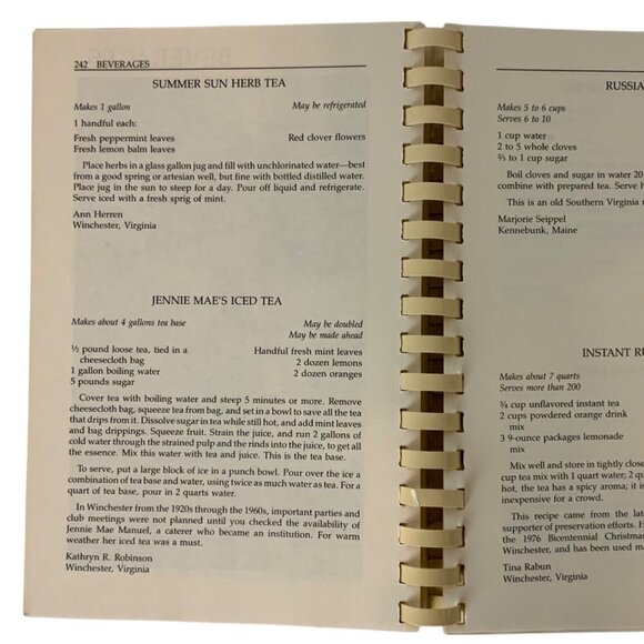 The Belle Grove Plantation Cookbook Featuring Shenandoah Valley Recipes 1986 - Picture 13 of 13
